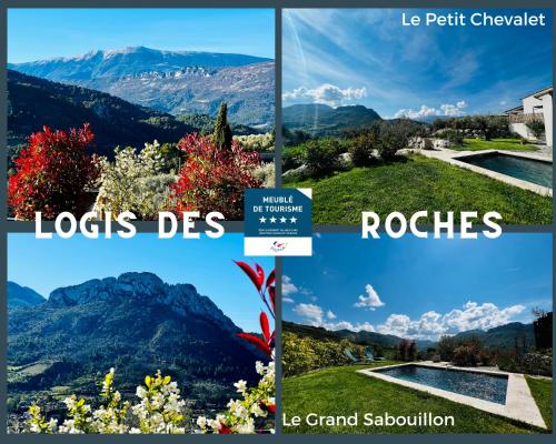 LOGIS DES ROCHES - Le Petit Chevalet & Le Grand Sabouillon - 2 VILLAS VUE EXCEPTIONNELLE ! : Appartements proche de Bénivay-Ollon