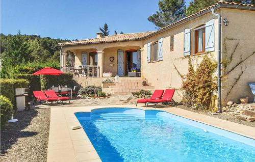 Stunning Home In Cruzy With 3 Bedrooms, Wifi And Outdoor Swimming Pool : Maisons de vacances proche de Montouliers