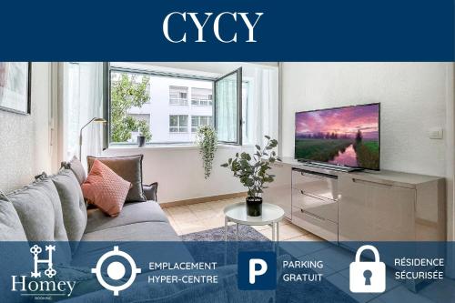 HOMEY CYCY - NEW / Free Parking / Hyper-centre / Proche Genève : Appartements proche de Gaillard