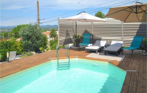 Amazing Home In Campagnan With 3 Bedrooms, Wifi And Private Swimming Pool : Maisons de vacances proche de Saint-Pargoire