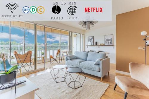 Appart'Hôtel Luminous Vue Seine- Paris 15min : Appartements proche de Juvisy-sur-Orge