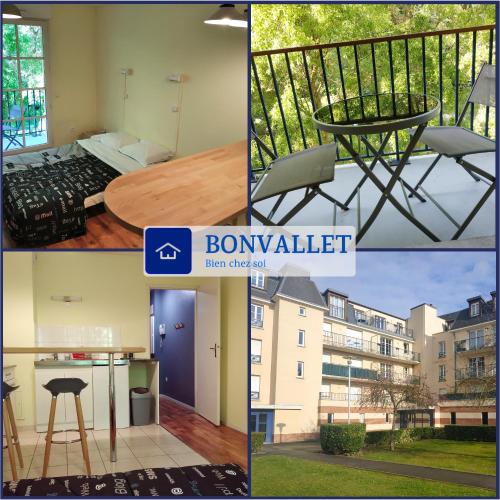 Bonvallet - Studio paisible et chaleureux avec balcon : Appartements proche de Rainneville