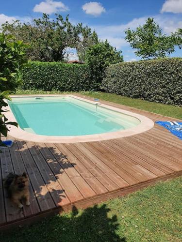 Villa avec piscine, 3 chambres,clim, jardin privé : Villas proche de Saint-Sardos