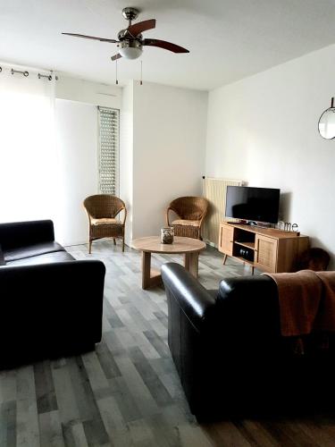 CHEZ CHRYSTEL ET PIERRE appartement au calme à 10mn de la mer et 5 du centre : Appartements proche de Villeneuve-lès-Béziers