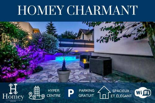 HOMEY CHARMANT - Villa unique / 4 chambres / Chic et agréable / Orientée famille : Villas proche de Cranves-Sales