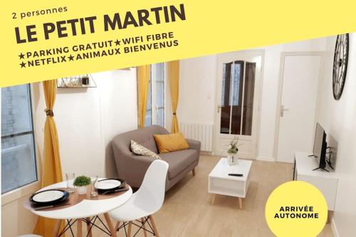 Le Petit Martin ~T2 cosy ~ Netflix ~ Parking ~ Animaux bienvenus : Appartements proche de Méry-ès-Bois