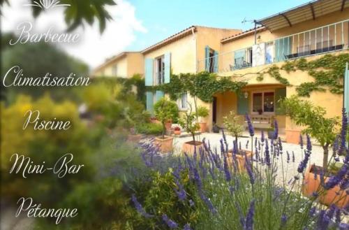 VILLA PROVENÇALE CHARME PISCINE UZES 10 PERSONNES : Villas proche de Saint-Pons-la-Calm