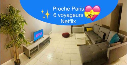 Le Familialle - Netflix - Parking privé : Appartements proche de Menucourt