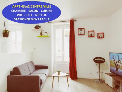 La Mimi, Grand T2 hyper centre ville : Appartements proche de Saint-Martin-des-Fontaines