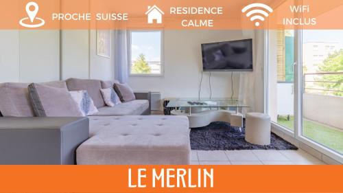 ZenBNB - Le Merlin - Near Switzerland - Private Parking : Appartements proche de Feigères