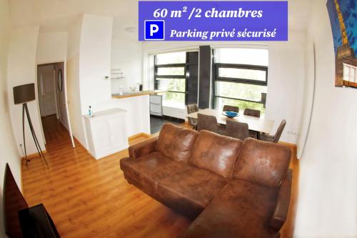 2 chambres séparées + parking privé centre ville : Appartements proche de Ficheux