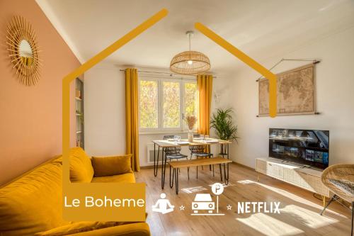 Le Boheme - MyCosyApart, Parking gratuit, Netflix : Appartements proche de Nonglard