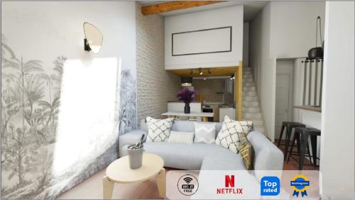 ColorZen - Confortable Lumineux Netflix - Appart Pézenas Centre : Appartements proche de Castelnau-de-Guers