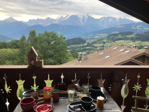 Calme & cosy vue exceptionnelle sur le mont blanc : Appartements proche de Sallanches