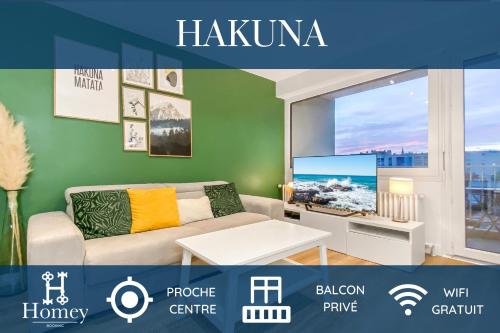 HOMEY HAKUNA - Proche centre / Balcon privé / Wifi gratuit : Appartements proche d'Étrembières