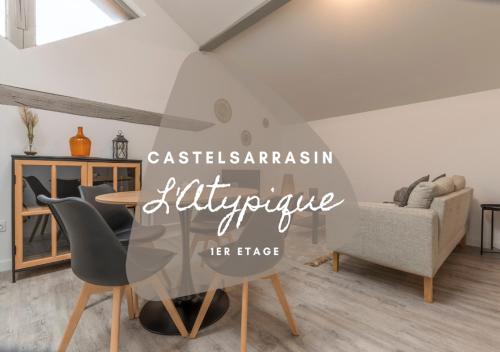 L'ATYPIQUE, appartement T3 à Castelsarrasin : Appartements proche de Saint-Sardos