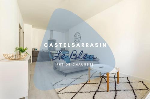 Le bleu - spacieux T2 avec 1 chambre et 1 canapé lit : Appartements proche de Saint-Sardos