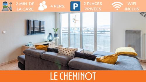 ZenBNB / Le Cheminot / Hyper-Centre / 2 min. Gare : Appartements proche de Veigy-Foncenex