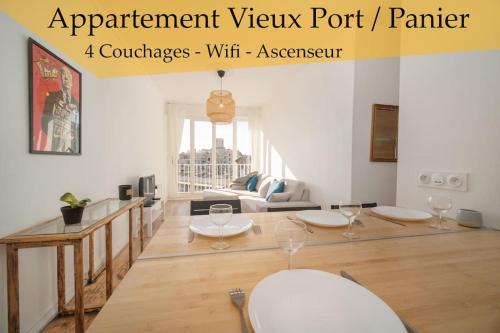Appartement tout équipe Vieux Port 4 couchages : Appartements proche du 2e Arrondissement de Marseille