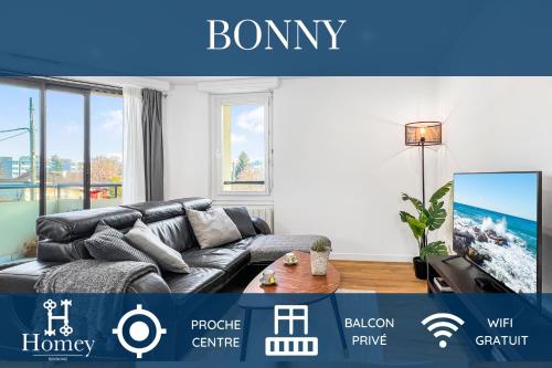 HOMEY BONNY - Proche centre/Balcon privé/Wifi : Appartements proche de Nangy