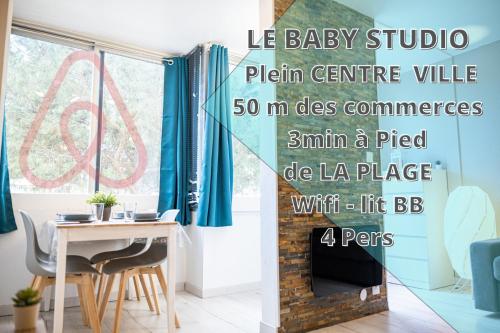 LE BABY STUDIO - PLEIN CENTRE COSY 2Min PLAGE WIFI Gratuit- COHôteConciergerie La Grande Motte : Appartements proche de La Grande-Motte