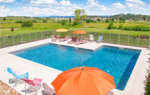 Stunning Home In Aspiran With Wifi, Private Swimming Pool And Outdoor Swimming Pool : Maisons de vacances proche de Cabrières