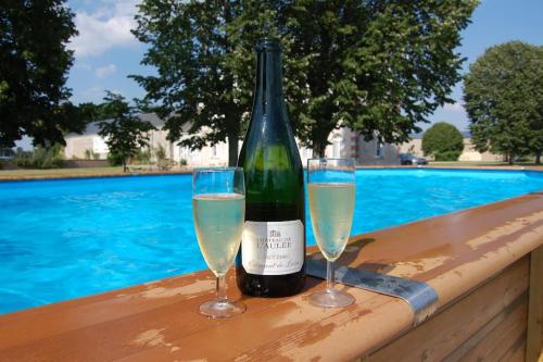 Maison dans les vignes avec piscine : Maisons de vacances proche d'Artannes-sur-Indre