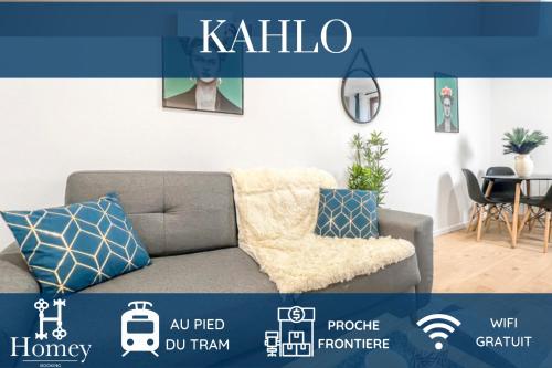 HOMEY KAHLO - Proche tram - Proche frontière - Wifi - Confortable : Appartements proche de Gaillard