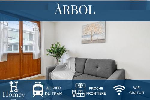 HOMEY ÀRBOL - Proche frontière et Tram / Wifi : Appartements proche de Feigères