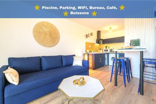 Le Bleu Nuit Piscine Parking Netflix Café : Appartements proche de La Magdelaine-sur-Tarn