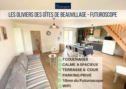 Les Gîtes de Beauvillage - Futuroscope - La Conciergerie : Appartements proche de Beaumont