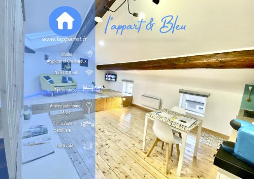 L'appart & bleu studio : Appartements proche de Saint-Jean-des-Vignes