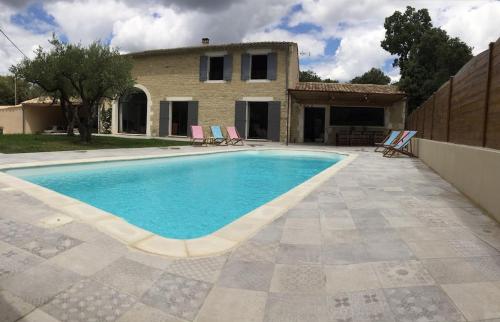 New Provencal country house of stone, with pool and all the comforts in Uzès : Villas proche de Sanilhac-Sagriès