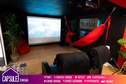 Capsule movie avec Balneo home cinema playstation 5 : Appartements proche d'Escautpont