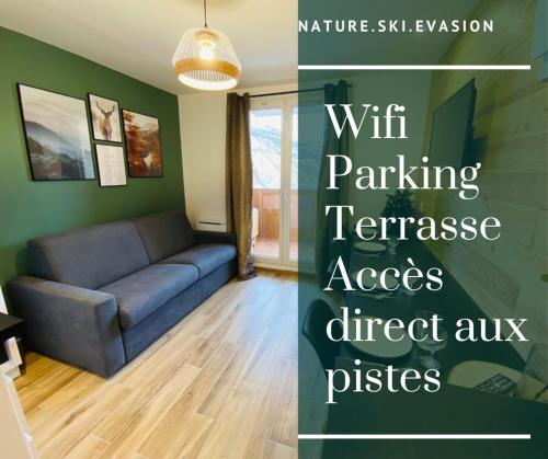 Studio de charme avec vue sur le Val d'Allos, parking et Wifi gratuit : Appartements proche de Beauvezer
