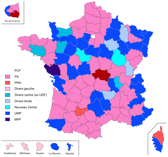 carte elections cantonales 2008