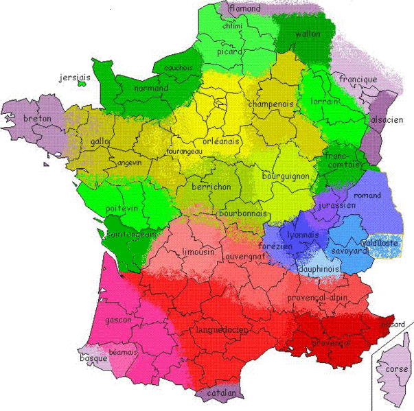carte langues regionales