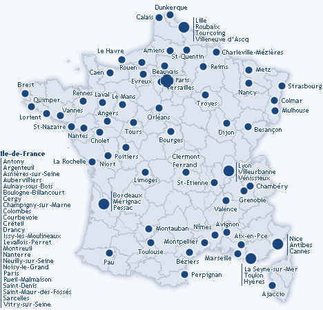 principales villes de france - Image