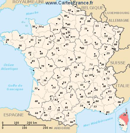 carte departement Haute-Corse