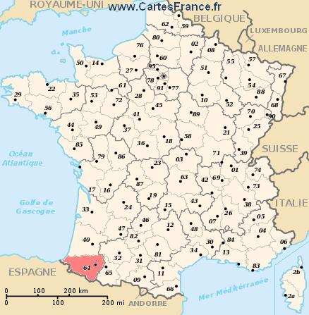 64 pyrenees atlantiques plan