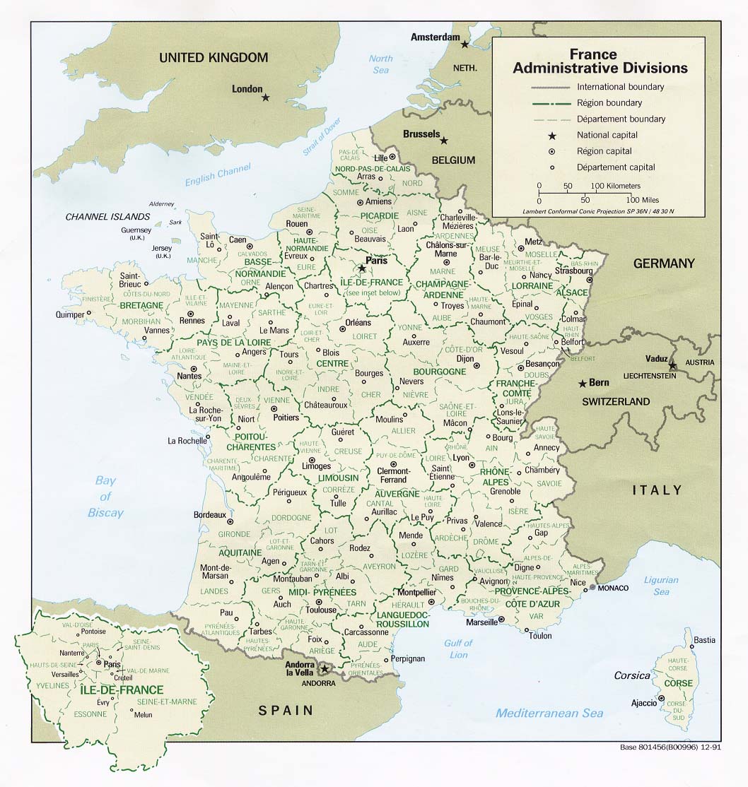 France Carte De France