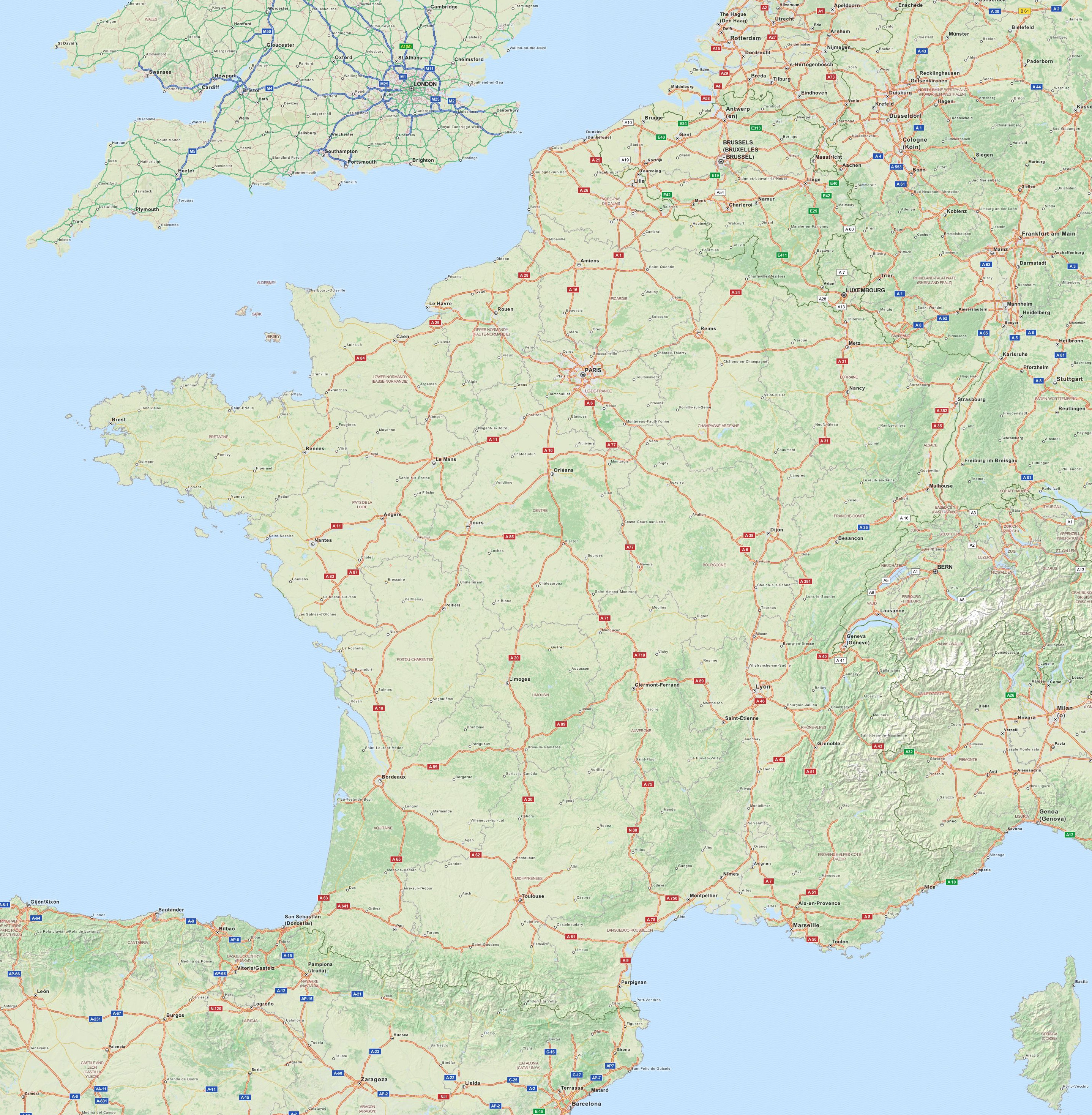 france-carte-routiere