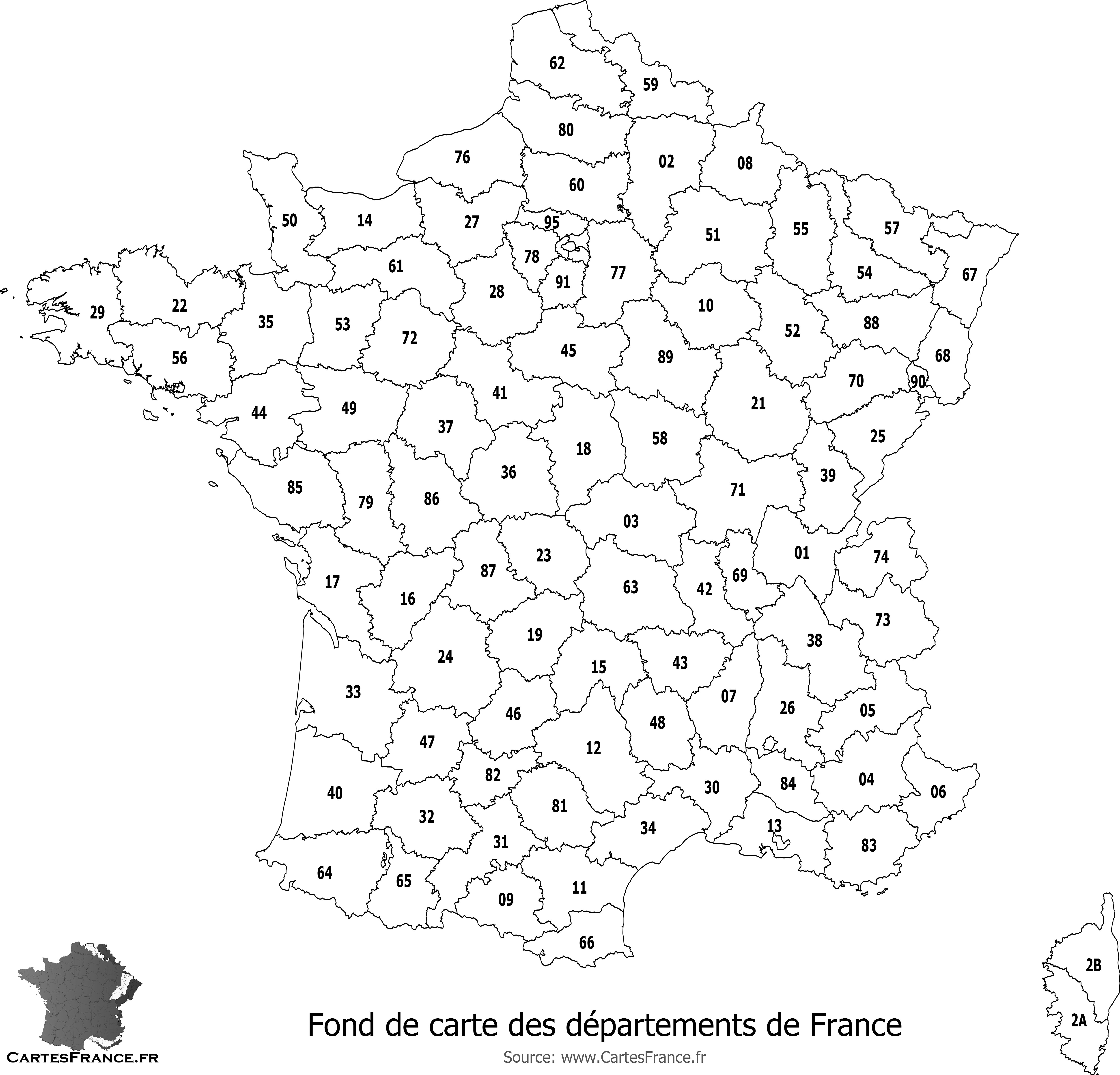 Fond De Carte Des D partements De France Fond De Carte Des D partements De France