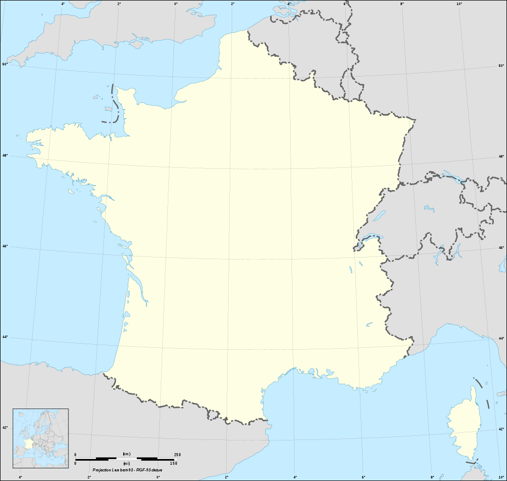 Fond De Carte De France Vierge
