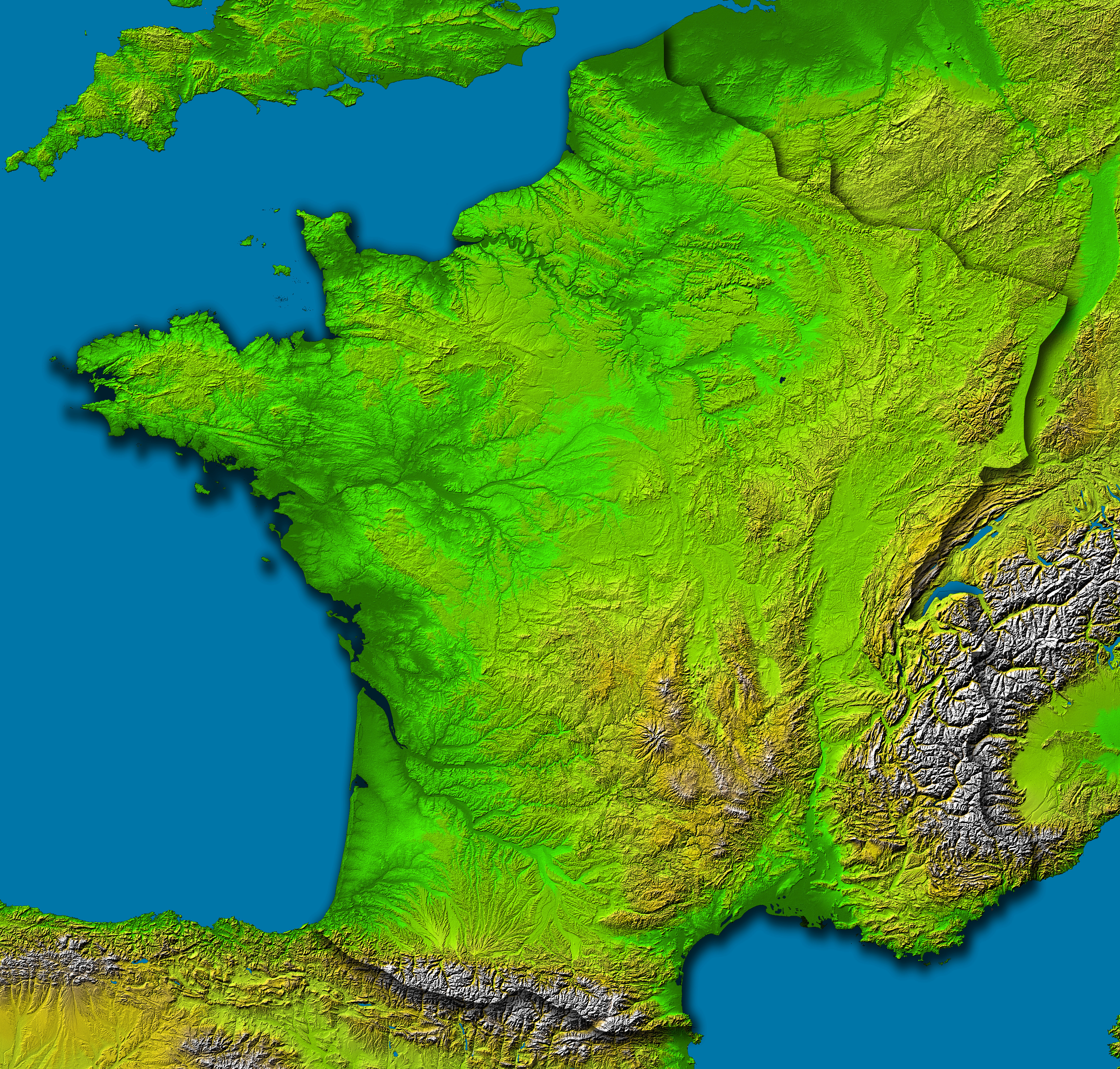 carte france relief - Image