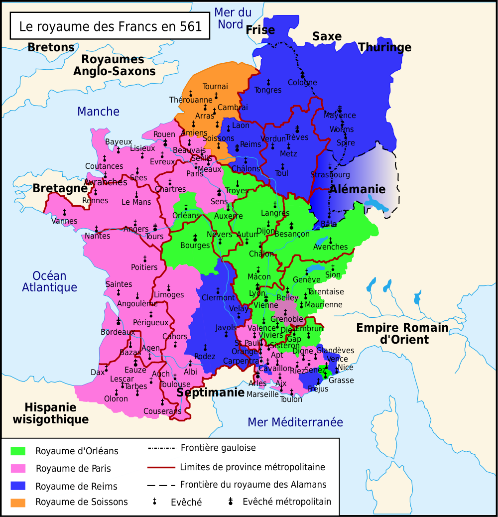 carte royaume francs 561