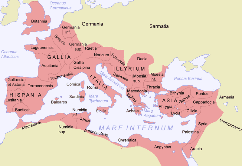 carte empire romain