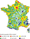 Carte de France de la densité de population
