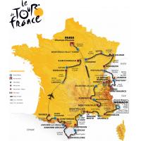 Carte du tour de France 2009