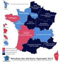 Carte élections régionales 2015 - Tour 1